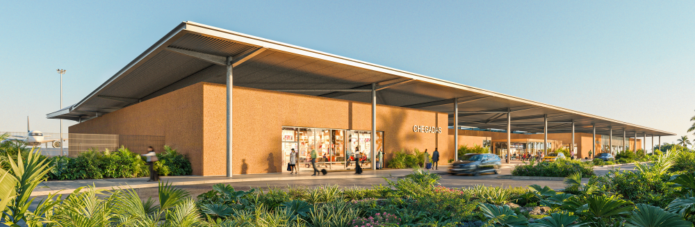 Projeto do novo terminal do Aeroporto do Porto Santo